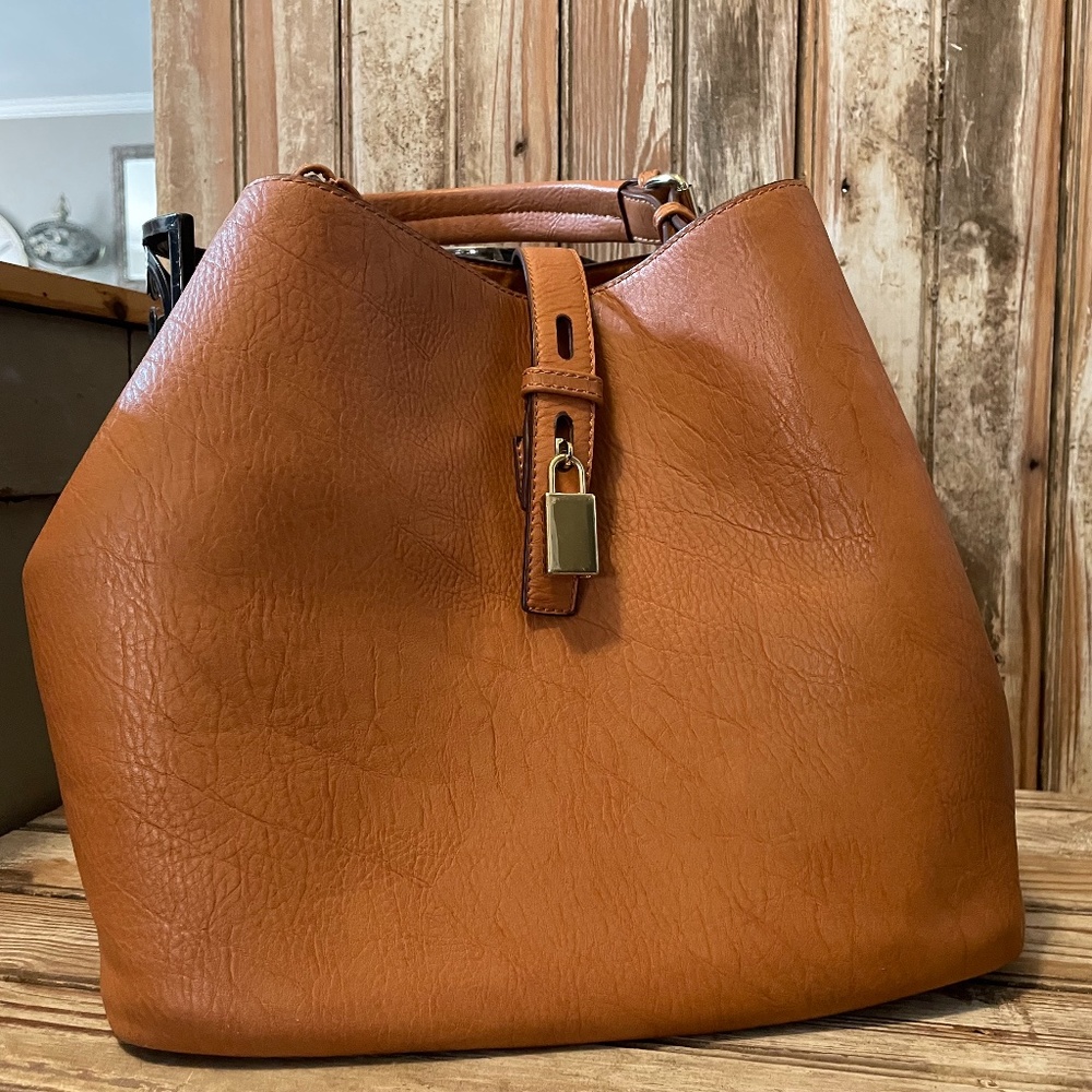 Satchel  hand bag with matching cross body